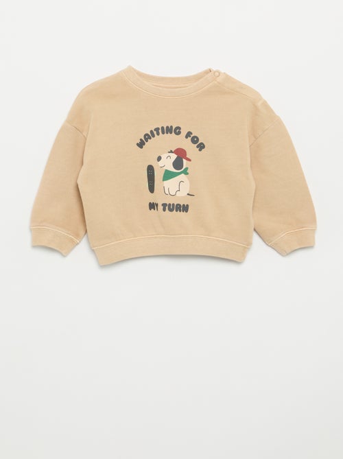 Sweater van French terry - Kiabi