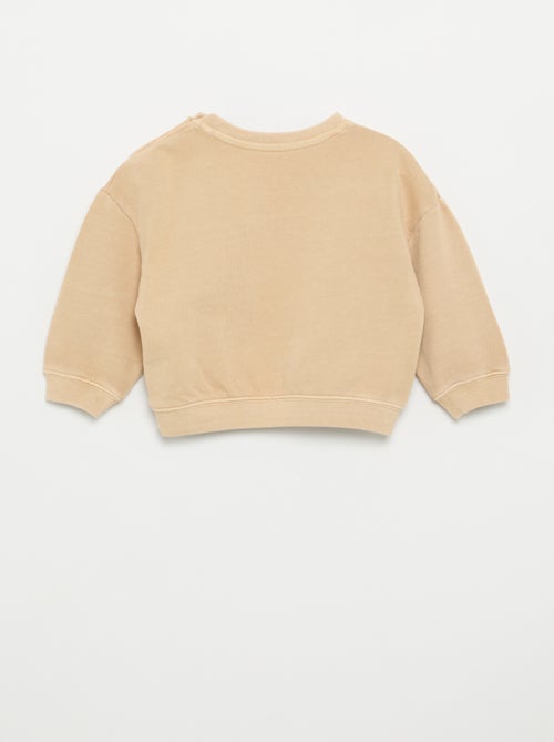 Sweater van French terry - Kiabi
