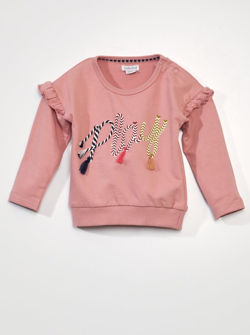 Sweater van jersey 'Play' ROSE - Kiabi