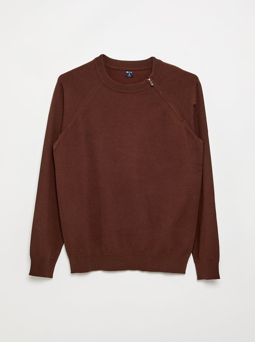 Sweater van jerseytricot - Gemakkelijk aan te trekken collectie - Kiabi