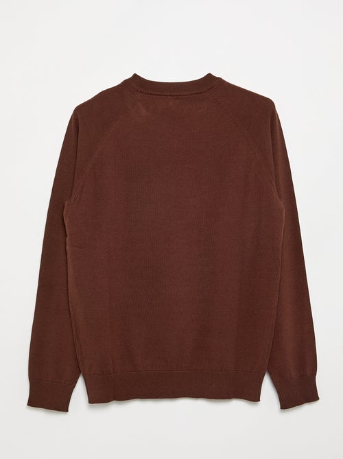 Sweater van jerseytricot - Gemakkelijk aan te trekken collectie - Kiabi Sweater van jerseytricot - Gemakkelijk aan te trekken collectie - Kiabi