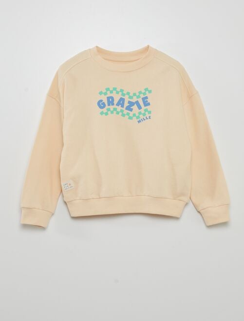 Sweater van joggingstof - 'Grafik Edition' - Kiabi