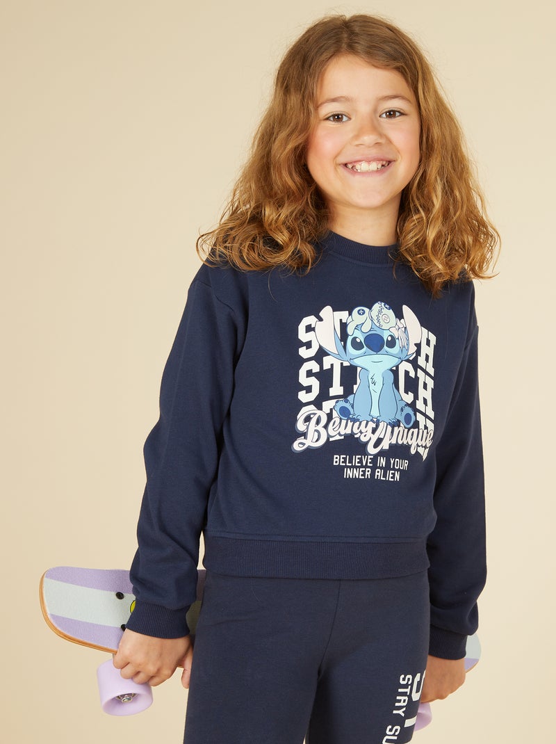Sweater van joggingstof 'Angel' Paars - Kiabi