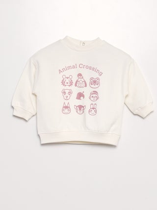 Sweater van joggingstof 'Animal Crossing'