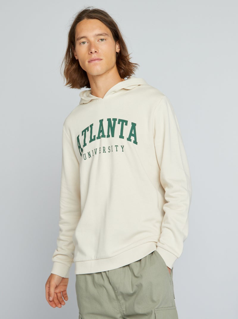 Sweater van joggingstof BIEGE - Kiabi
