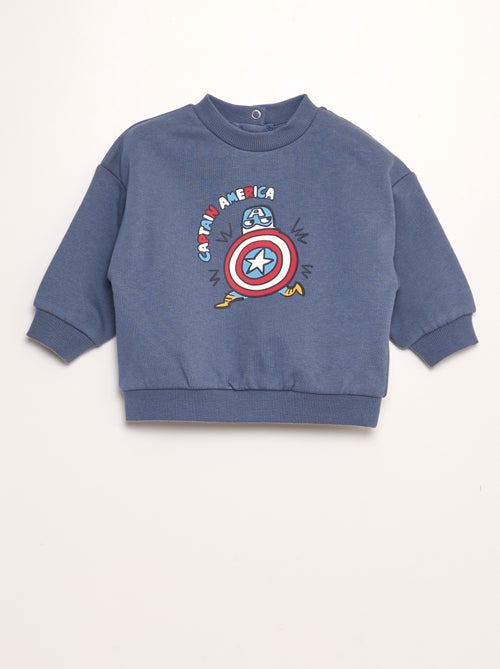 Sweater van joggingstof 'Captain America' - Kiabi