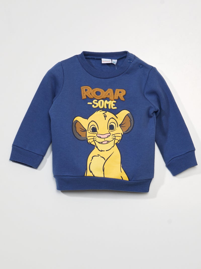 Sweater van joggingstof 'De Leeuwenkoning' | 'Disney' BLAUW - Kiabi