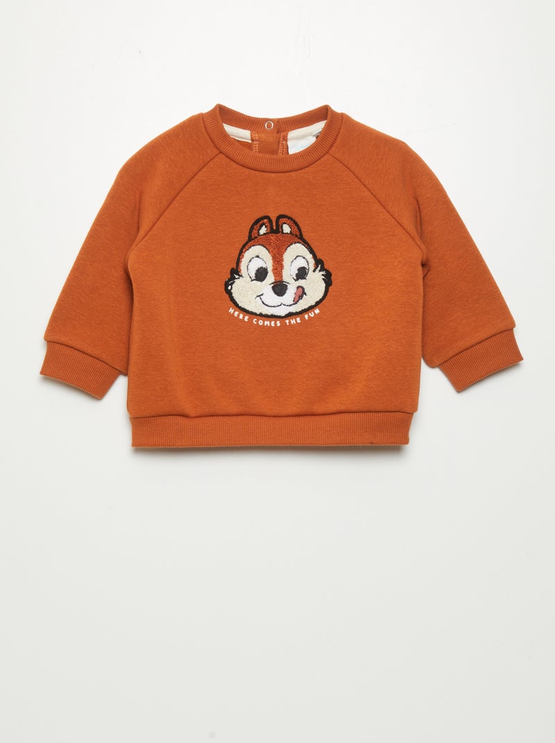 Sweater van joggingstof 'Disney' BRUIN - Kiabi