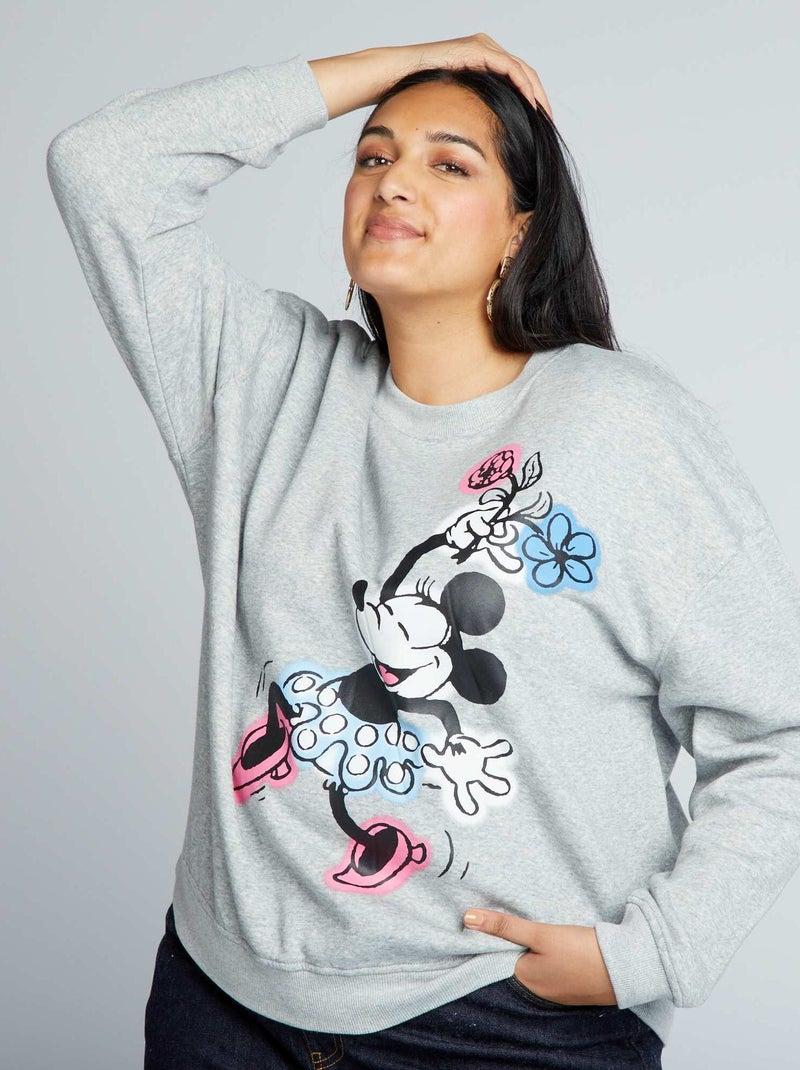 Sweater van joggingstof 'Disney' 'De Leeuwenkonign' GRIJS - Kiabi