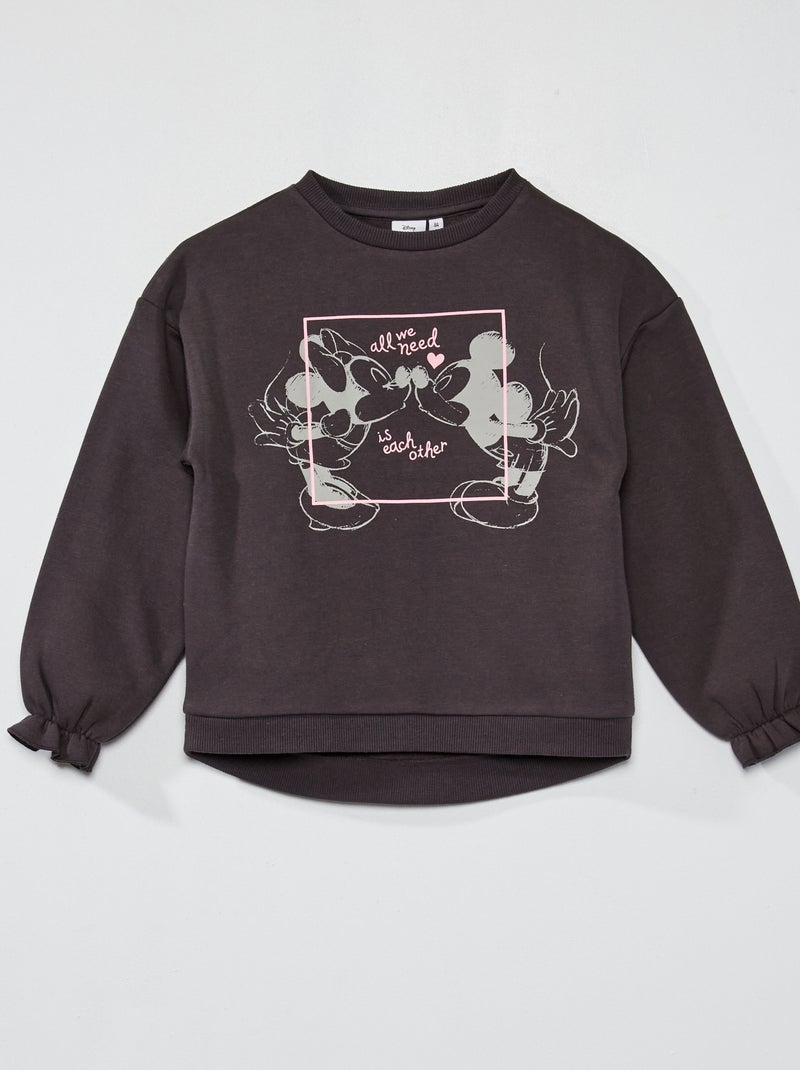 Sweater van joggingstof 'Disney' ZWART - Kiabi