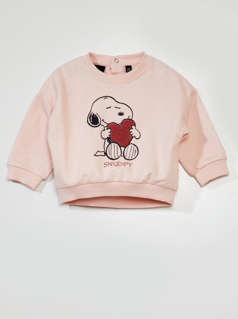 Sweater van joggingstof en Snoopy-print ROSE - Kiabi