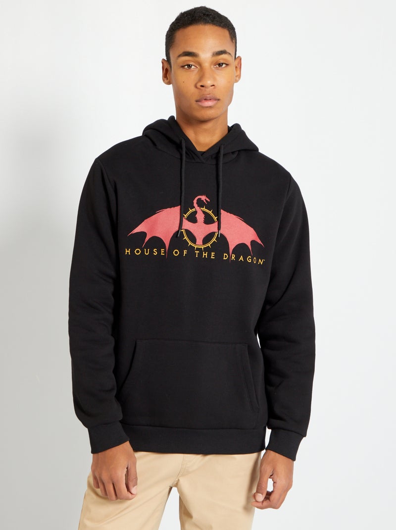 Sweater van joggingstof 'House of the Dragon' zwart - Kiabi