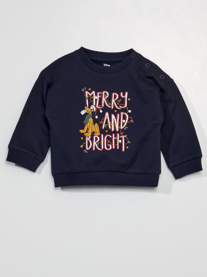 Sweater van joggingstof 'Knabbel & Babbel' 'Disney' BLAUW - Kiabi