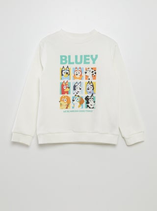 Sweater van joggingstof met Bluey-print