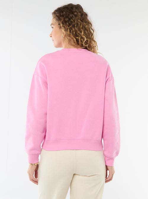 Sweater van joggingstof met opschrift - Kiabi