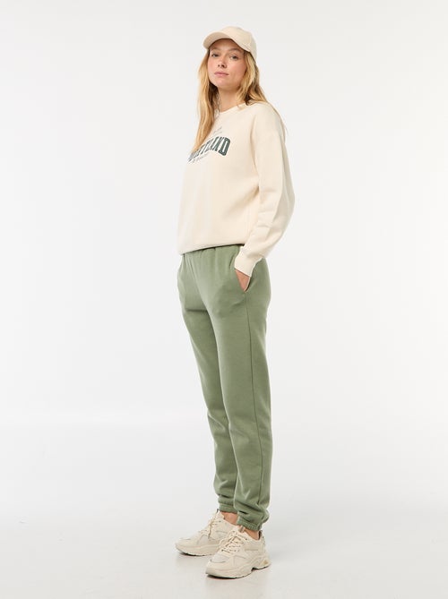 Sweater van joggingstof met opschrift - Kiabi