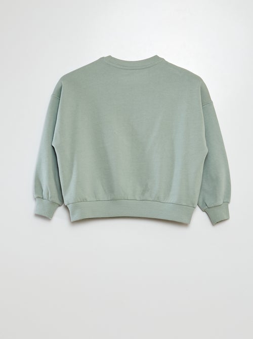 Sweater van joggingstof met print - Grafik Edition - Kiabi