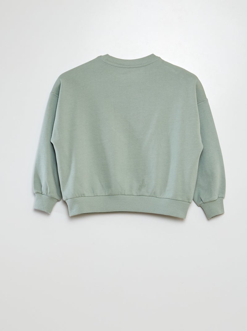 Sweater van joggingstof met print - Grafik Edition WIT - Kiabi