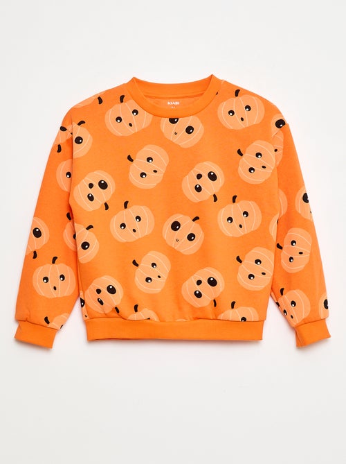 Sweater van joggingstof met print 'Halloween' - Kiabi Sweater van joggingstof met print 'Halloween' - Kiabi