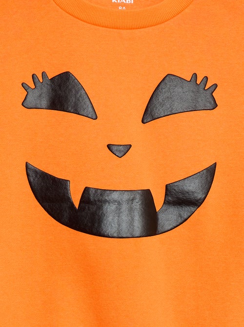 Sweater van joggingstof met print 'Halloween' - Kiabi