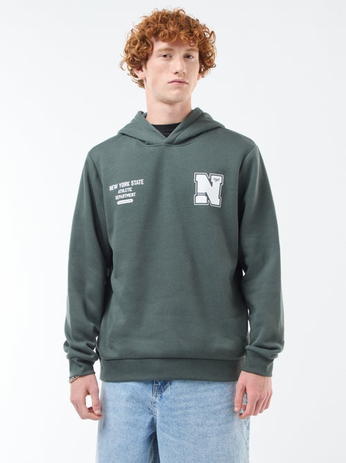 Sweater van joggingstof met print - Kiabi