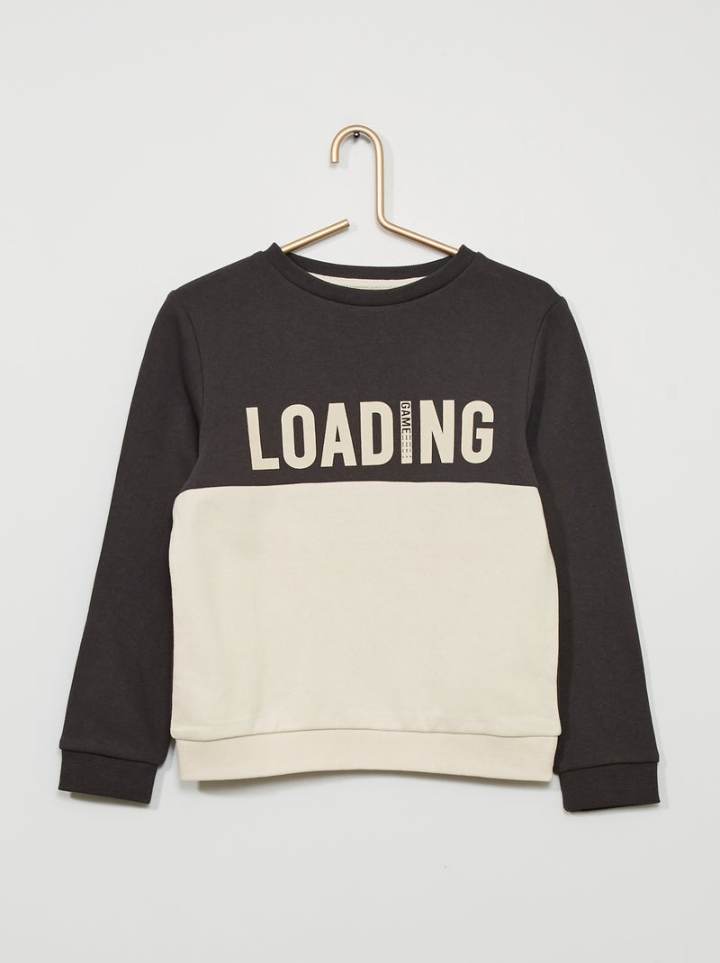 Sweater van joggingstof met print kameel - Kiabi