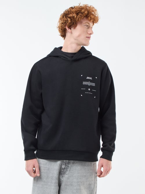 Sweater van joggingstof met print - Kiabi