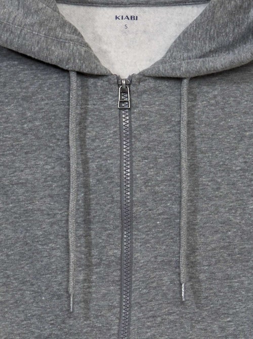 Sweater van joggingstof met rits - Kiabi