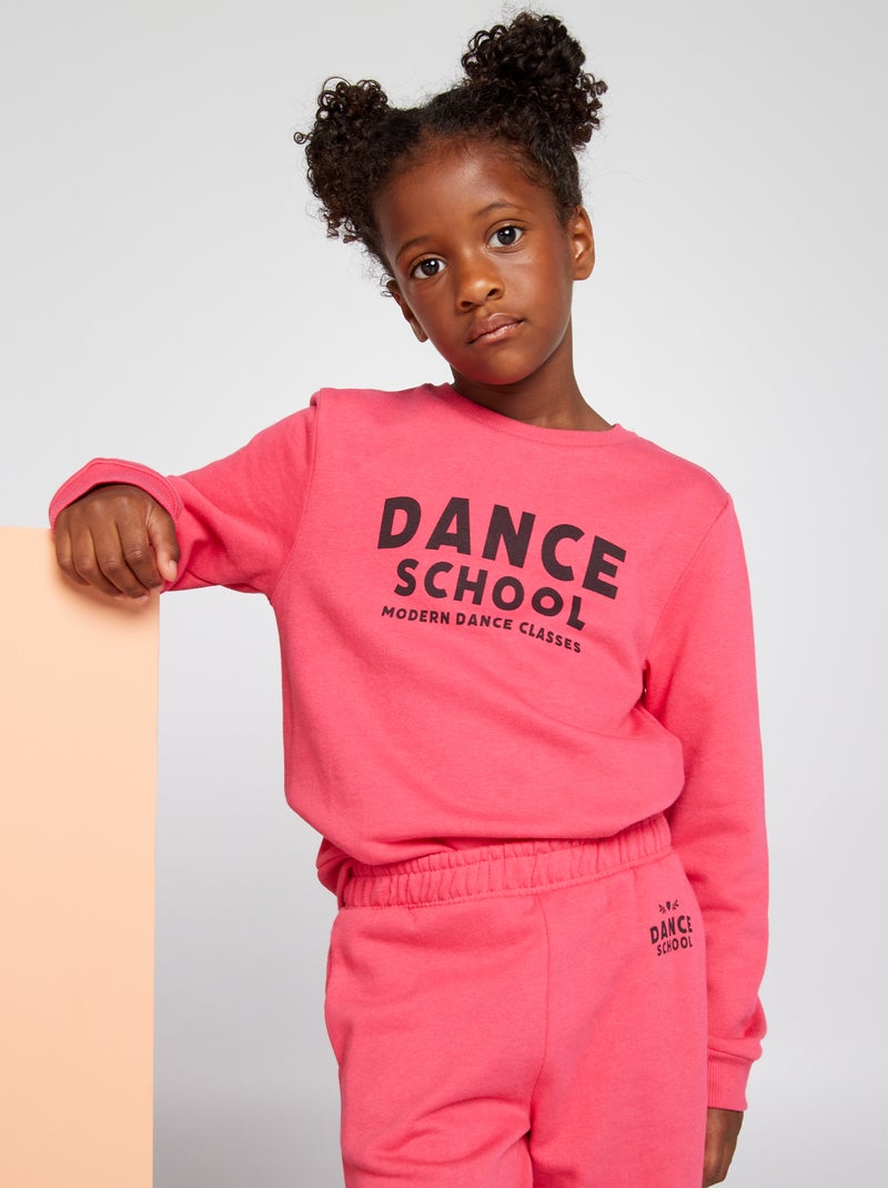 Sweater van joggingstof met tekstopdruk ROSE - Kiabi