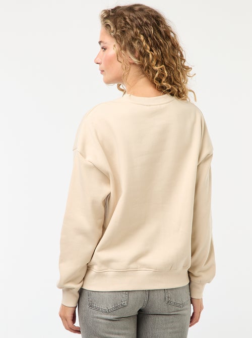 Sweater van joggingstof met 'The Rolling Stones'-print - Kiabi