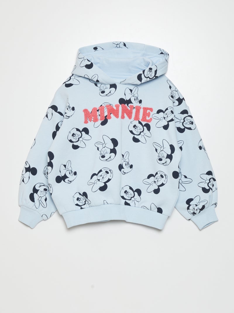 Sweater van joggingstof 'Minnie' van 'Disney' BLAUW - Kiabi