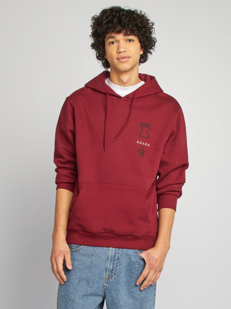 Sweater van joggingstof 'Naruto' ROOD - Kiabi