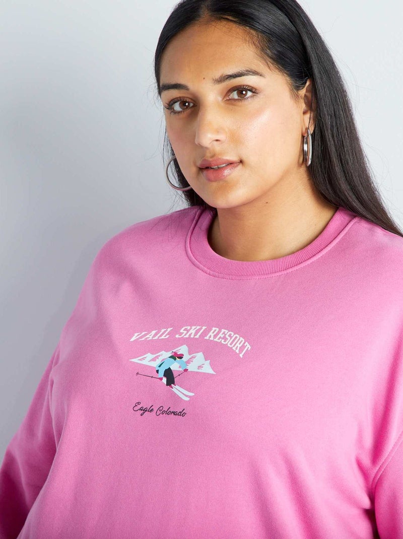 Sweater van joggingstof ROSE - Kiabi