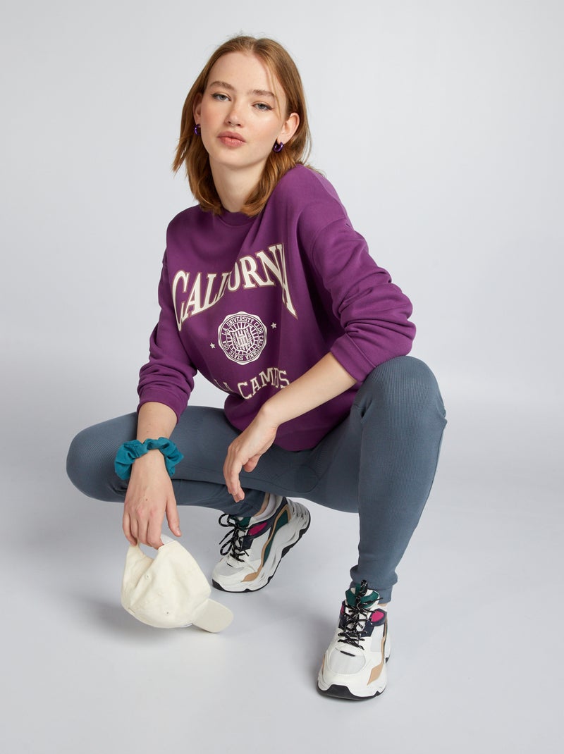 Sweater van joggingstof ROSE - Kiabi