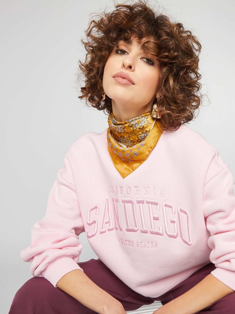 Sweater van joggingstof ROSE - Kiabi