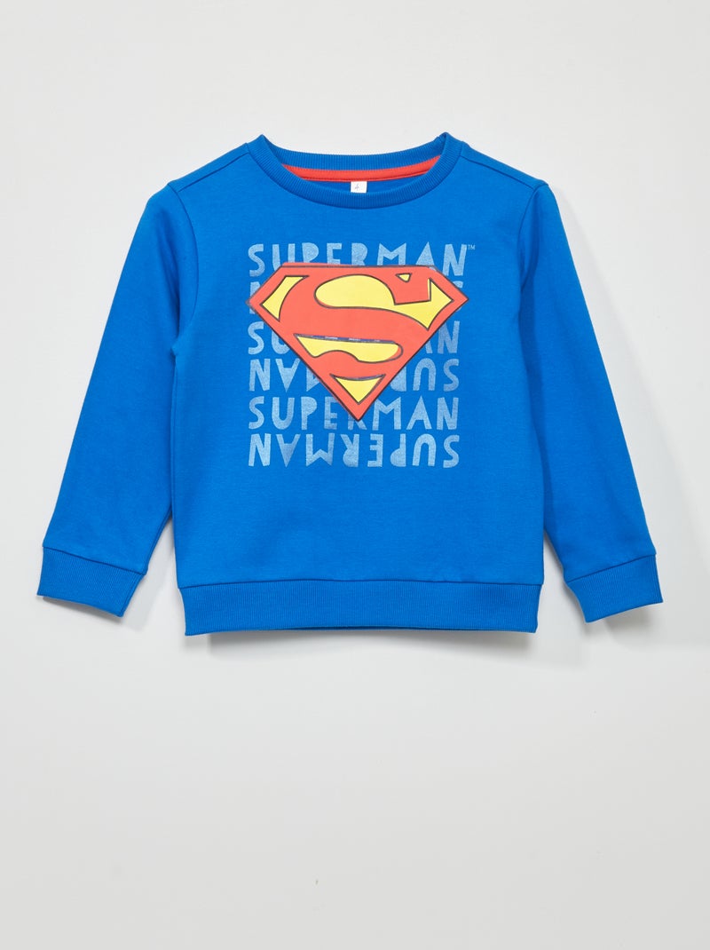 Sweater van joggingstof 'Superman' 'DC Comics' BLAUW - Kiabi