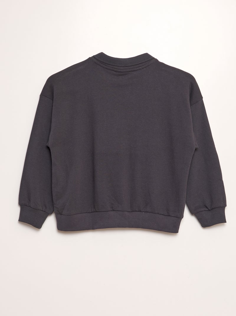 Sweater van joggingstof 'Tinkelbel' GRIJS - Kiabi