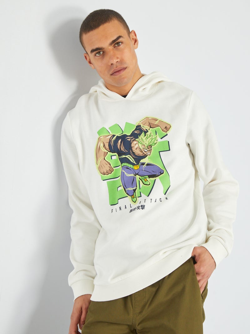 Sweater van joggingstof WIT - Kiabi