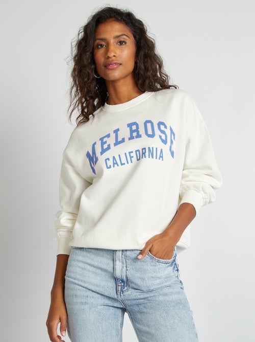 Sweater van joggingstof - Kiabi