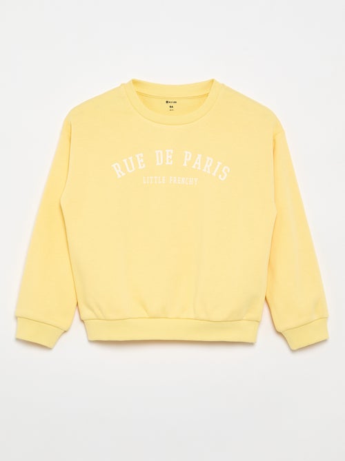 Sweater van lichte joggingstof - Kiabi Sweater van lichte joggingstof - Kiabi