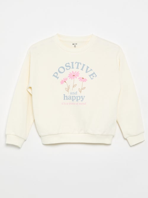 Sweater van lichte joggingstof - Kiabi
