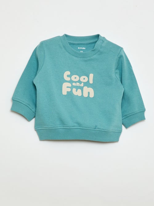 Sweater van lichte sweaterstof met print - Kiabi