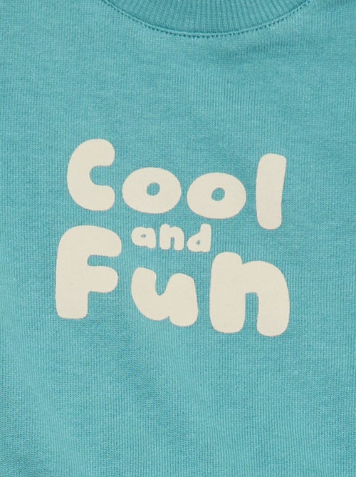 Sweater van lichte sweaterstof met print - Kiabi