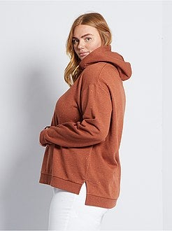 Sweater van molton met capuchon - Kiabi