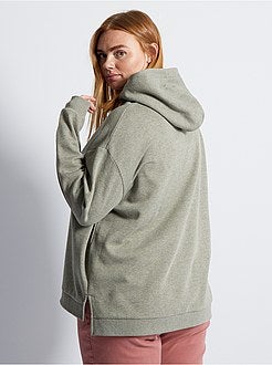 Sweater van molton met capuchon - Kiabi