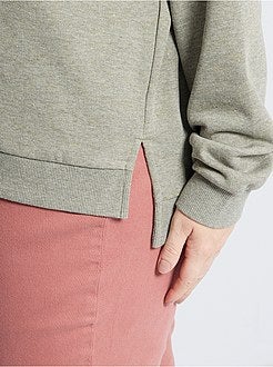 Sweater van molton met capuchon - Kiabi