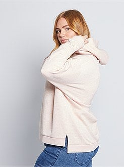 Sweater van molton met capuchon - Kiabi
