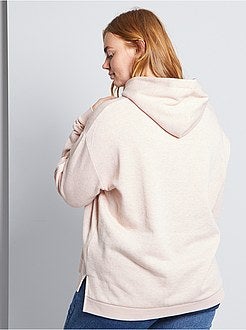 Sweater van molton met capuchon - Kiabi