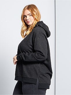 Sweater van molton met capuchon - Kiabi