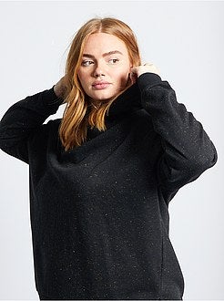 Sweater van molton met capuchon - Kiabi